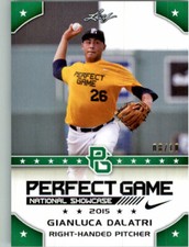 GIANLUCA DALATRI 2015 Leaf Perfect Game All-American SHOWCASE GREEN Rookie #/10