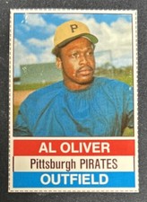 1976 Hostess Al Oliver Hand Cut Baseball Card #112 Pirates OF FR/GD