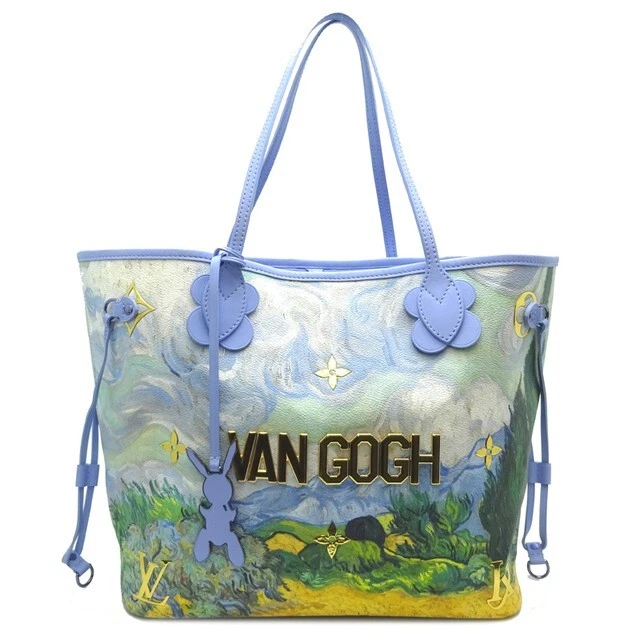 LOUIS VUITTON Masters Neverfull MM Tote Bag Pouch M43331 Van Gogh