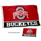 Ohio State University Buckeyes Flag Double Sided 2-Ply