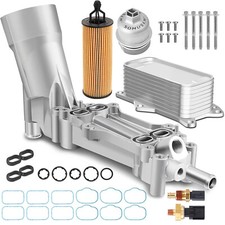 926-959 Full Aluminum Oil Filter Housing For 11-16 Jeep Dodge Chrysler Ram 3.6L