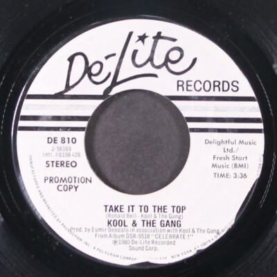 KOOL & THE GANG: take it to the top / same DE-LITE  7'' Single 45 RPM