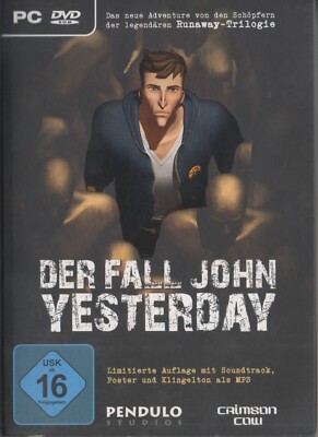 Der Fall John Yesterday PC DVD ROM NEU Limitierte Auflage mit Soundtrack Poster