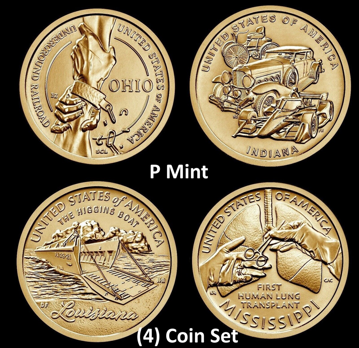 Monete Dollaro Innovazione 2021 Set Di 8 Dollar 2021 Non Circolate Zecca 578050 - Foto 13