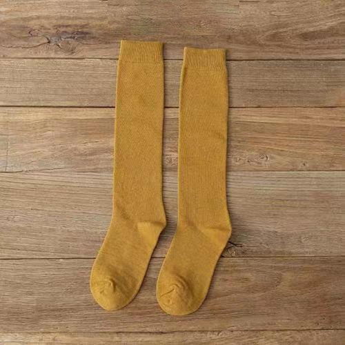 Women's Cotton Knee High Socks Casual Solid Knit Knee Socks Mutiplecolors Socks - Bild 6 von 15