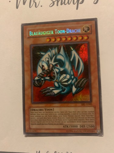 DRAGÓN TOON OJOS AZULES - SRL-G000 ALEMÁN Yu-Gi-Oh! CARD SECRET RARO HOLO - Imagen 6 de 9