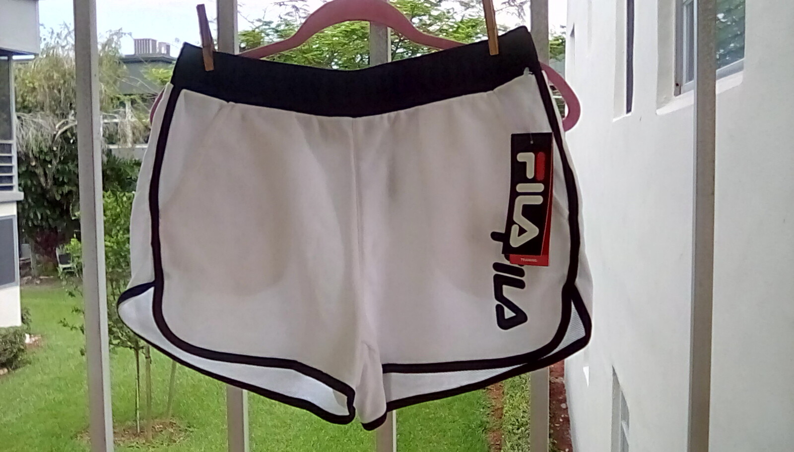 Pantaloncini sportivi donna FILA cotone attivo elastico in vita tasche ~ Medium