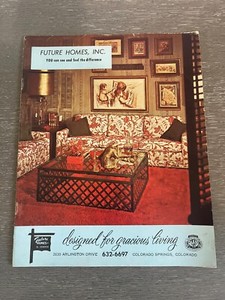 Vintage 1968 Brochure Future Homes Inc Floor Plans MCM Room Designs