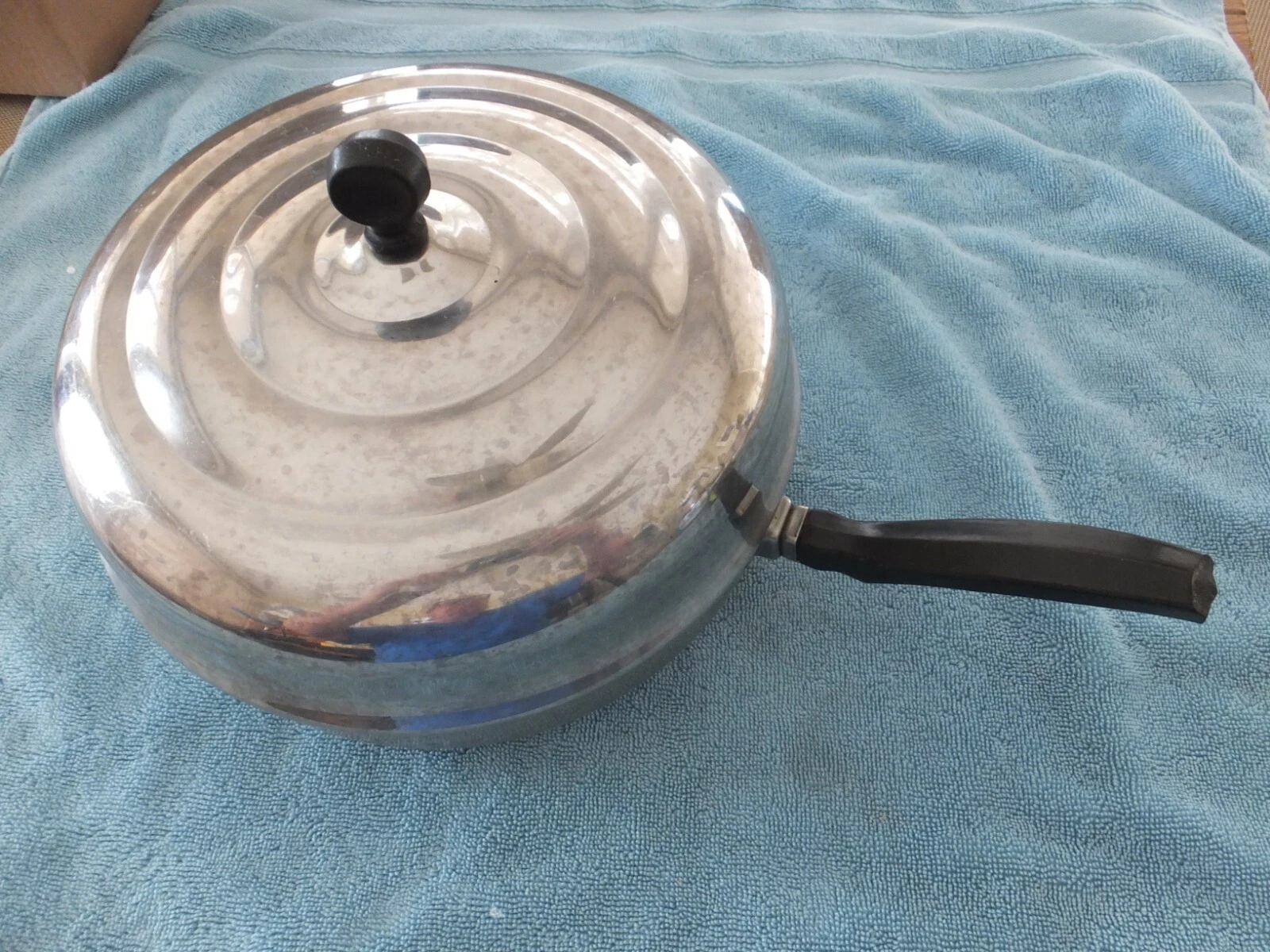 Vtg Farberware Aluminum Clad Stainless Dutch Oven Dome Lid Only For 10" Pan