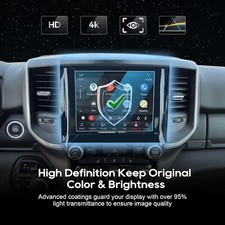 Glass Screen Protector for 2013-2023 Ram 1500 2500 3500 Uconnect 8.4 Inch Jepe