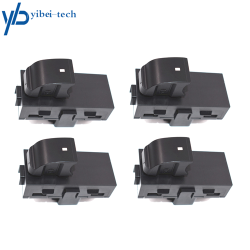4× Power Window Switches Rear Driver& Passenger L+R Side For Chevy GMC