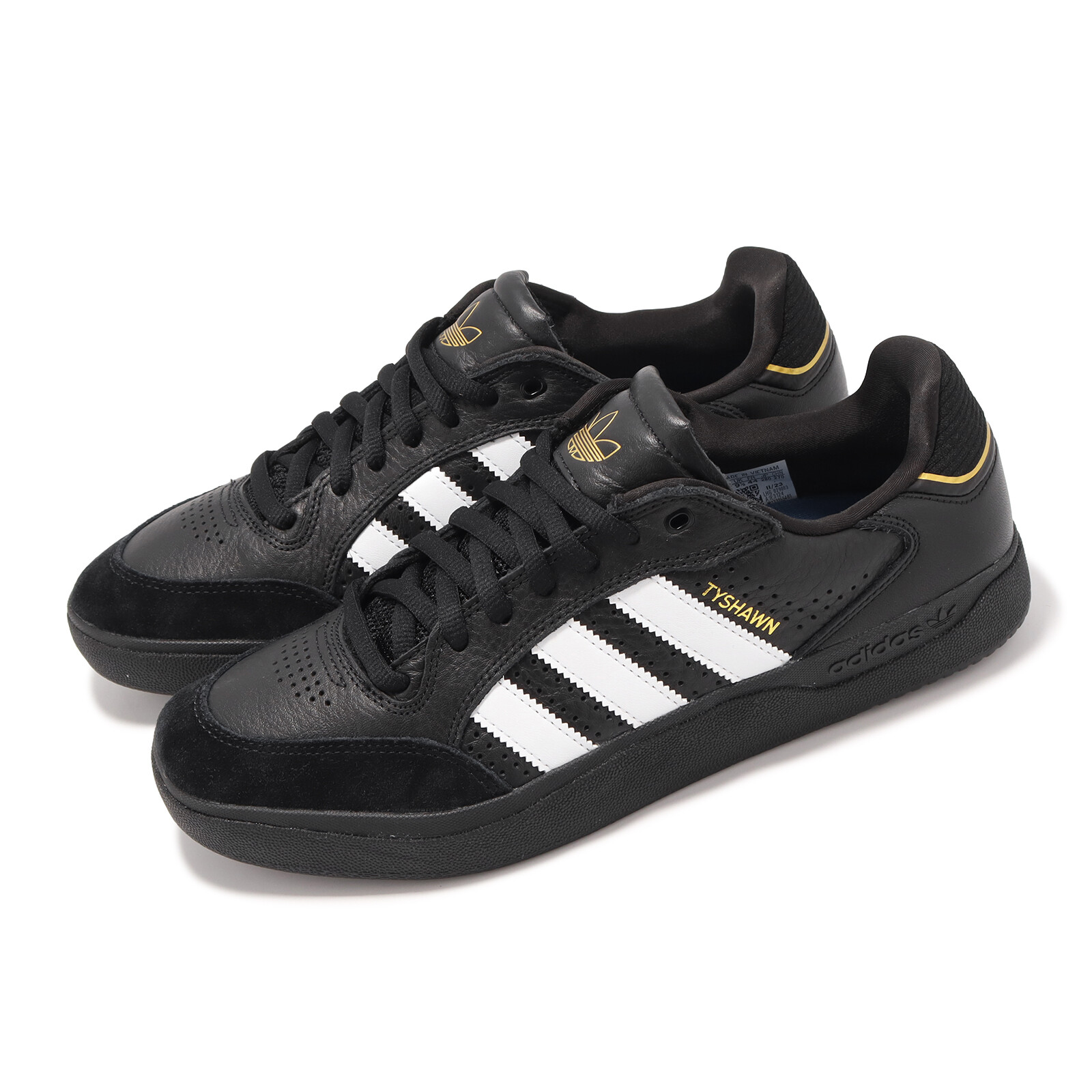 adidas Originals Tyshawn Low Black White Gold Мужские скейтборды унисекс IE3124