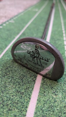 Zebra Ram Face Balanced Putter Black Steel Right Hand All Original Club Golf 35''