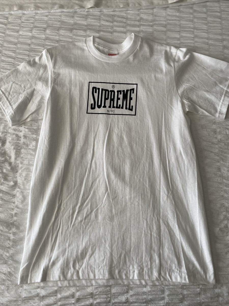 トップス Supreme Warm Up Tee \"Heather Grey\" NEW SUPREME Warm Up Tee Heather Grey Mens Sz S | eBay
