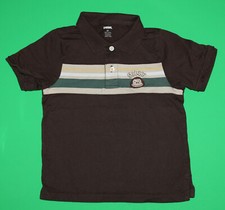 3 3t EUC Gymboree KING OF THE JUNGLE Brown S/S Monkey Polo SHIRT Top Boys 