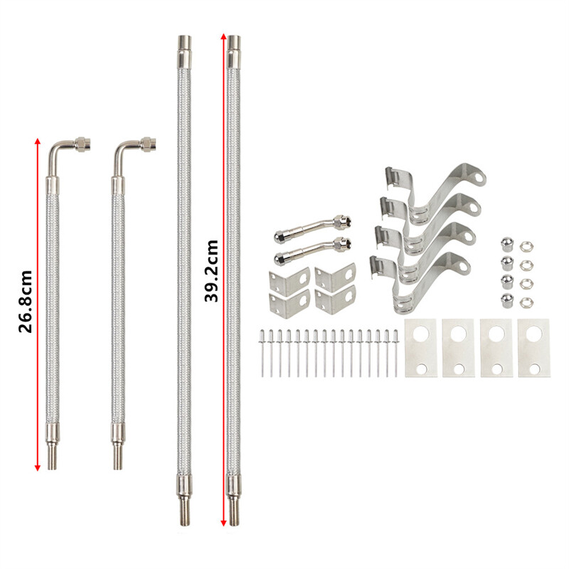 6x 45 90 135 Degree Brass Tire Valve Stem Extension Adaptor For Car Trailer RV E - Foto 11