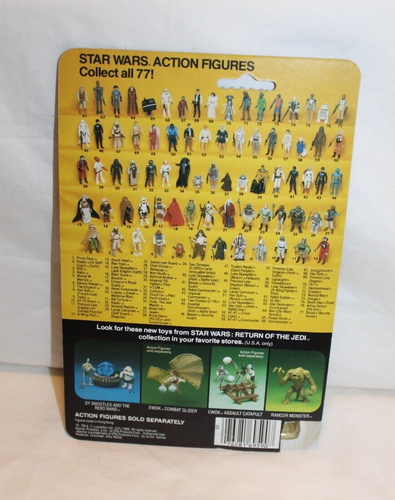 Kenner Star Wars ROTJ Rancor Keeper 77 de colección sellado trasero 1983 sin usar, en caja original leer - Imagen 2 de 7