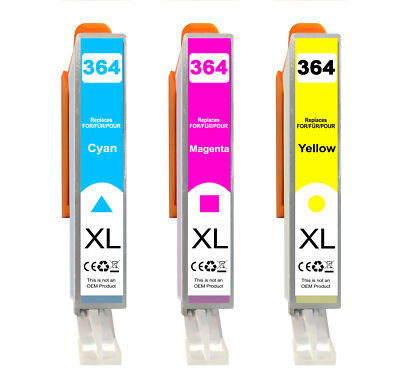 3 Druckerpatronen für HP364 XL Patrone Deskjet 3070A Photosmart B010