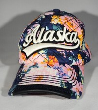 BEAUTIFUL Alaska Womens Ballcap made by Robin Ruth floral print adjustable strap