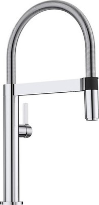 Blanco Culina S Mini HD Pull Down Einhebel Monoblock Küchenarmatur Chrom