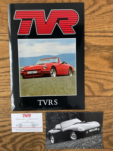 TVR Dealer Brochure Pack & Price Lists 1990 - Griffith, S3, S, Speed Eight - Picture 2 of 7