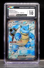 Pokemon Blastoise EX Full Art Turtok Inglese 184/165 Mew 151 PSA CGC 10 Gemme Ottime Condizioni