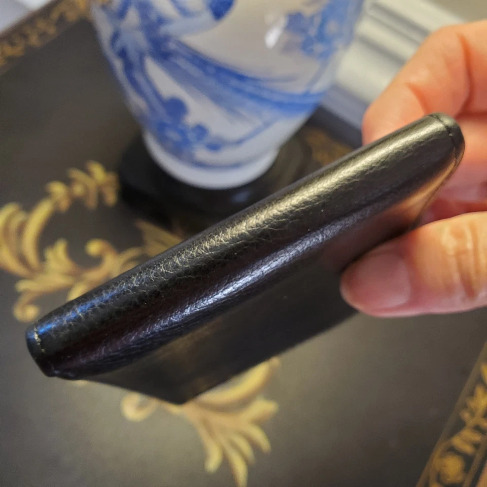 DKNY 男式钱包双折真皮黑色设计师全新无盒柔软黄油 — 第 4/4 张图片