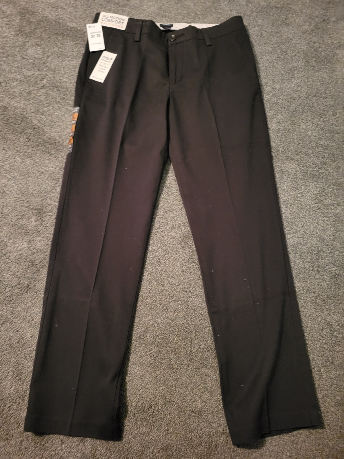 Men's Dockers Easy Khaki Slim Fit Stretch Black Pants Size 3