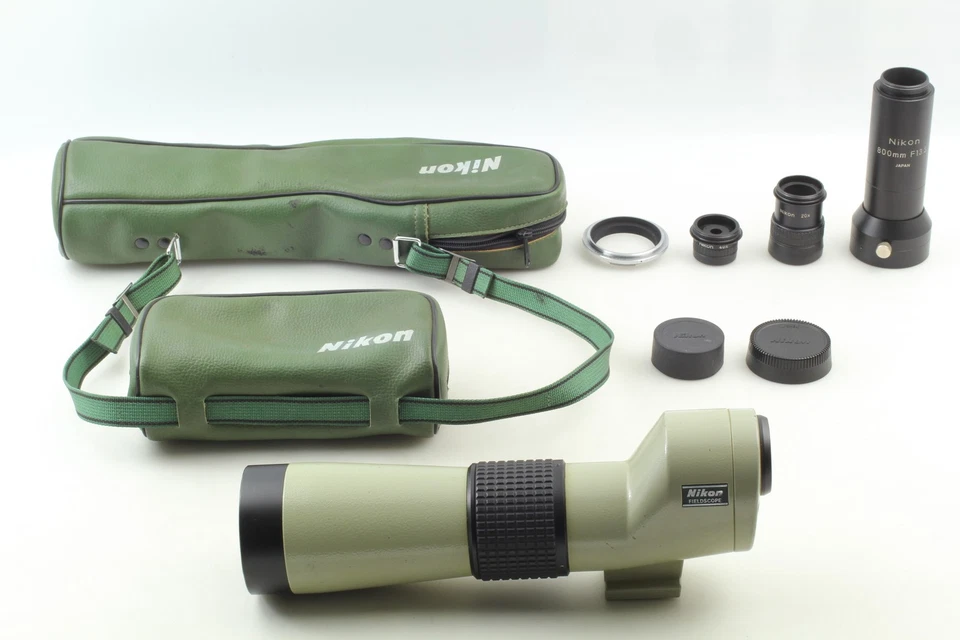 ⏯️[Exc+4 w/Case] Nikon Fieldscope Field Scope D=60 P Eyepiece 20x 40x From JAPAN - Image 2 of 4