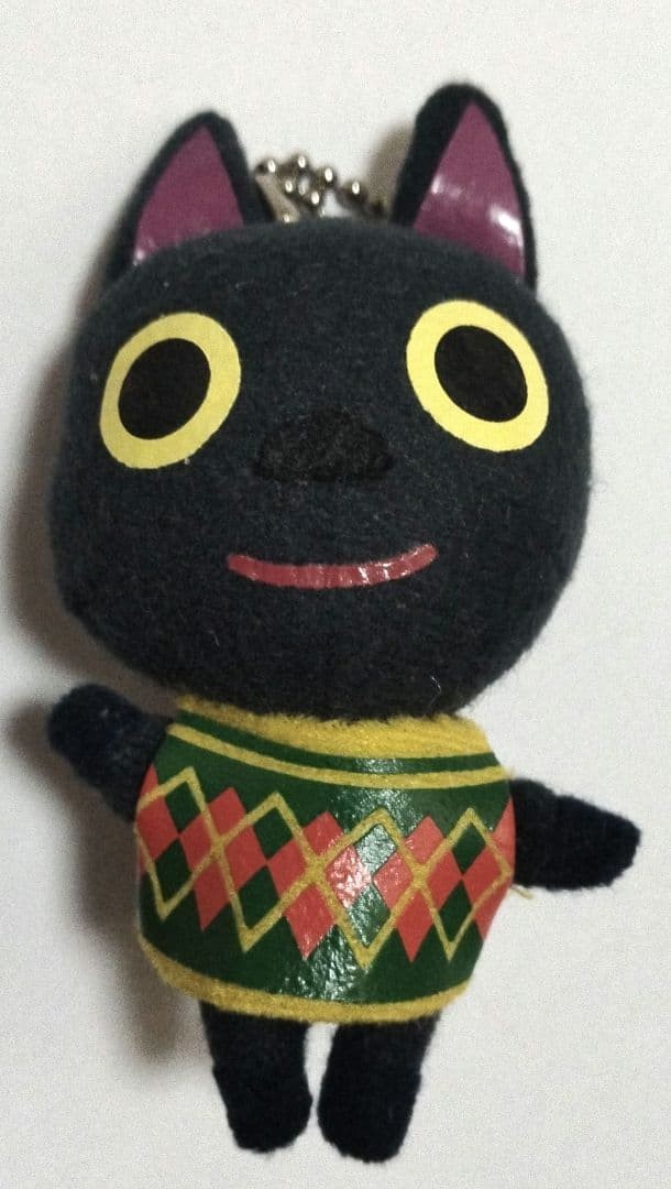 Animal Crossing Kiki Plush Collection Mascot Vintage 2001 Keychain