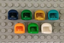 7x Lego 50665 Classic Space Helmets For Spaceman Astronaut Minifigure