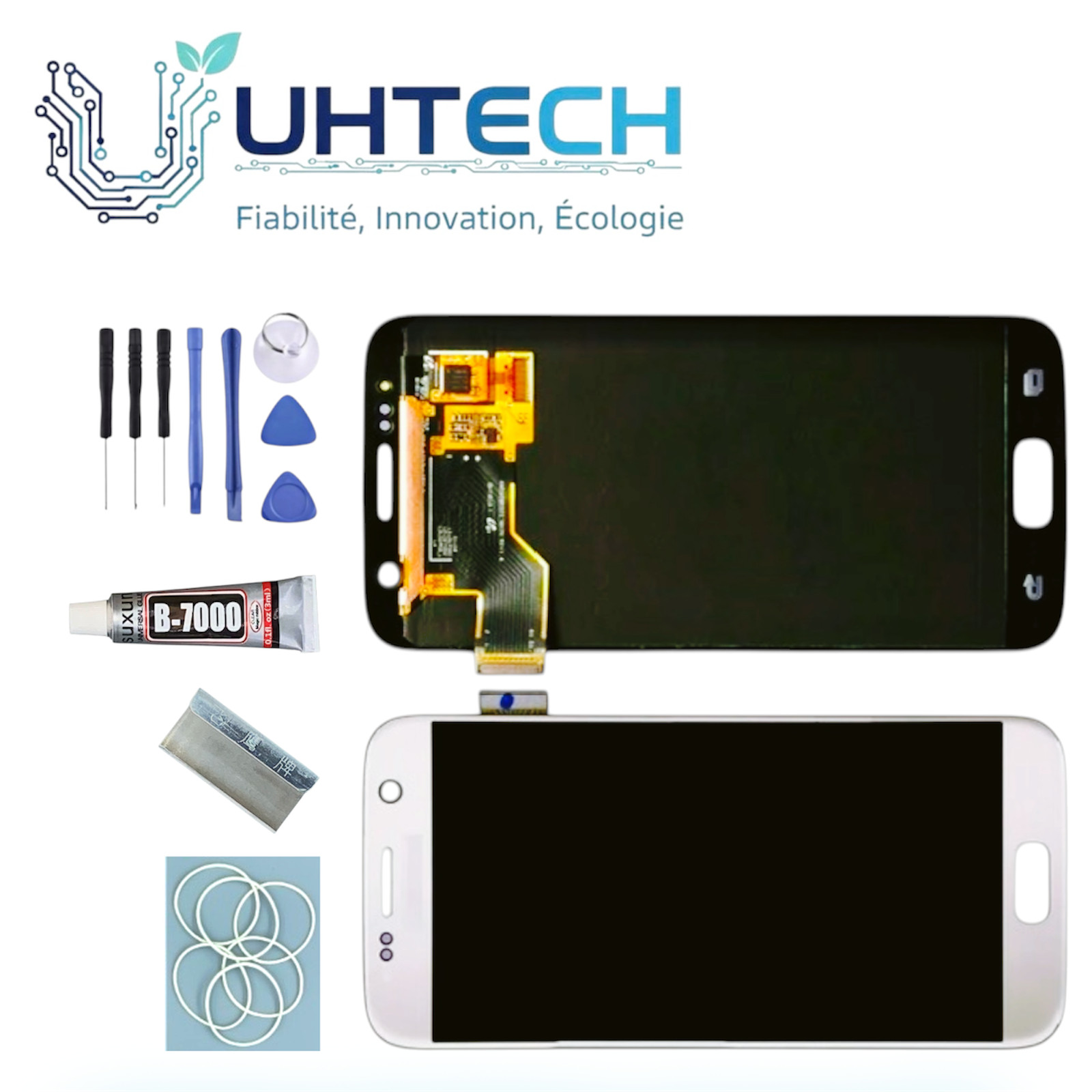 Écran Tactile Haute Définition pour Samsung S7 Blanc G930F
