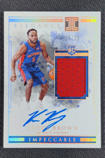 2018-19 Panini Impeccable Bruce Brown Elegance Rookie Jersey Auto RC /25 #148
