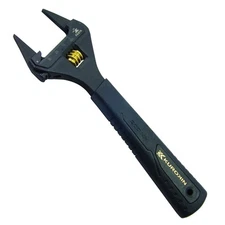 FUJIYA FLT-38-BG Thin Jaw Adjustable Wrench 38mm Black Gold Slim Grip Japan