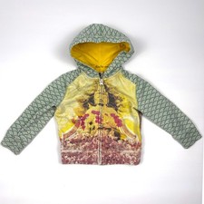 VTG Y2K Lucky Brand Asian Buddha Cherry Blossom Hoodie Baby 12-18 Mon Pink