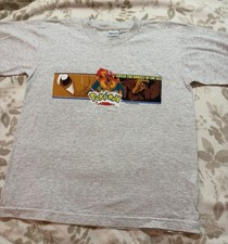 Pok mon Charizard Catch The Rarest Of Em All vintage 1999 T-shirt Youth Large