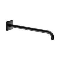 Keuco Brausearm, Rosettenform Eckig, 450Mm, 53088370402, Farbe: Schwarz Matt