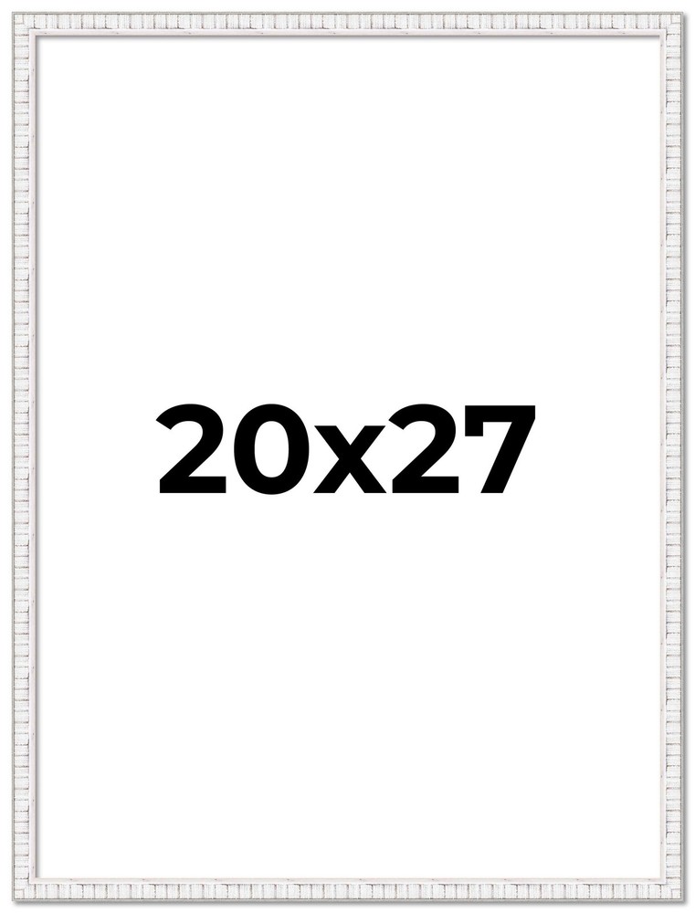 20x27 White Picture Frame for Photos Puzzles with UV Acrylic Protection