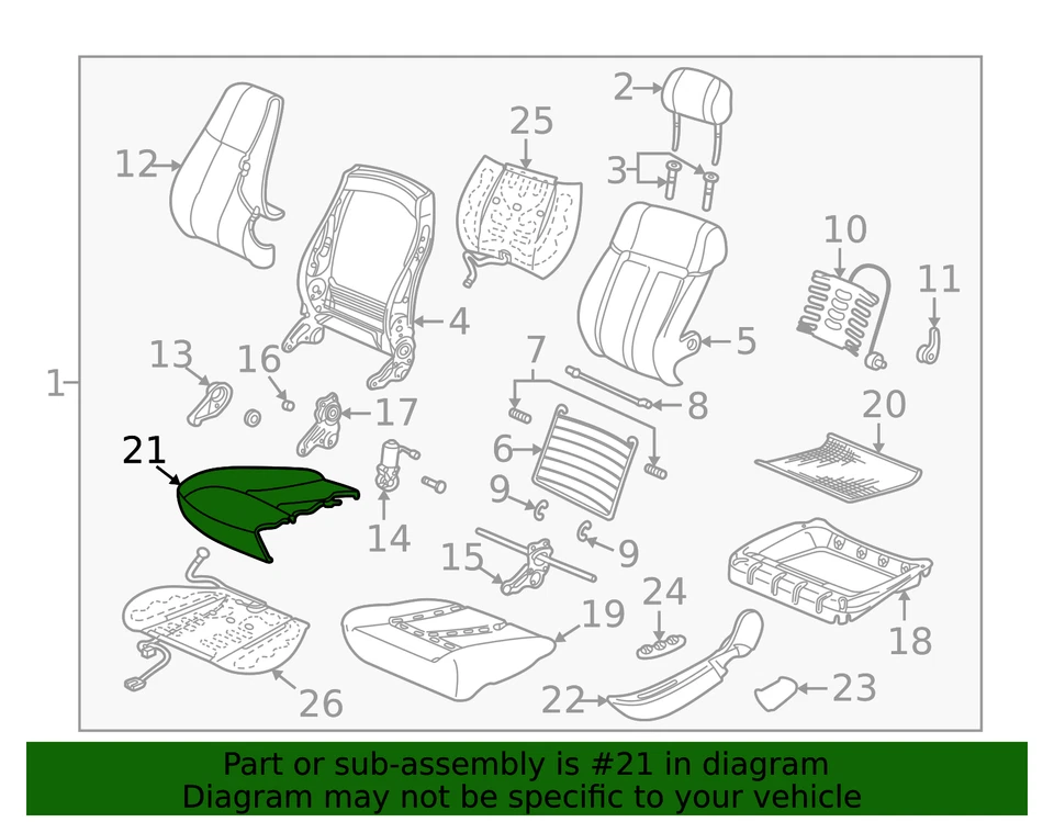 Funda de asiento original GM 22688862 Foto 2 de 2