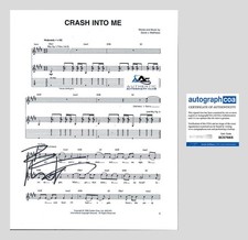 DAVE MATTHEWS AUTOGRAPH SIGNED CRASH INTO ME SHEET MUSIC ACOA