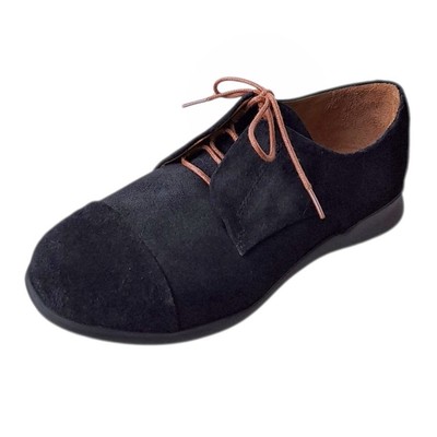 Samuel Hubbard Womens Freedom Black Suede Lace Up Oxford Classic Preppy Basic 6