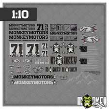 RC Crawler Aufkleber Set A 1:10 1:14 Monkeymotors Offroad Modellbau Sticker