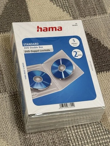 Standard Double DVD Jewel Case, pack of 4 - White/Transparent