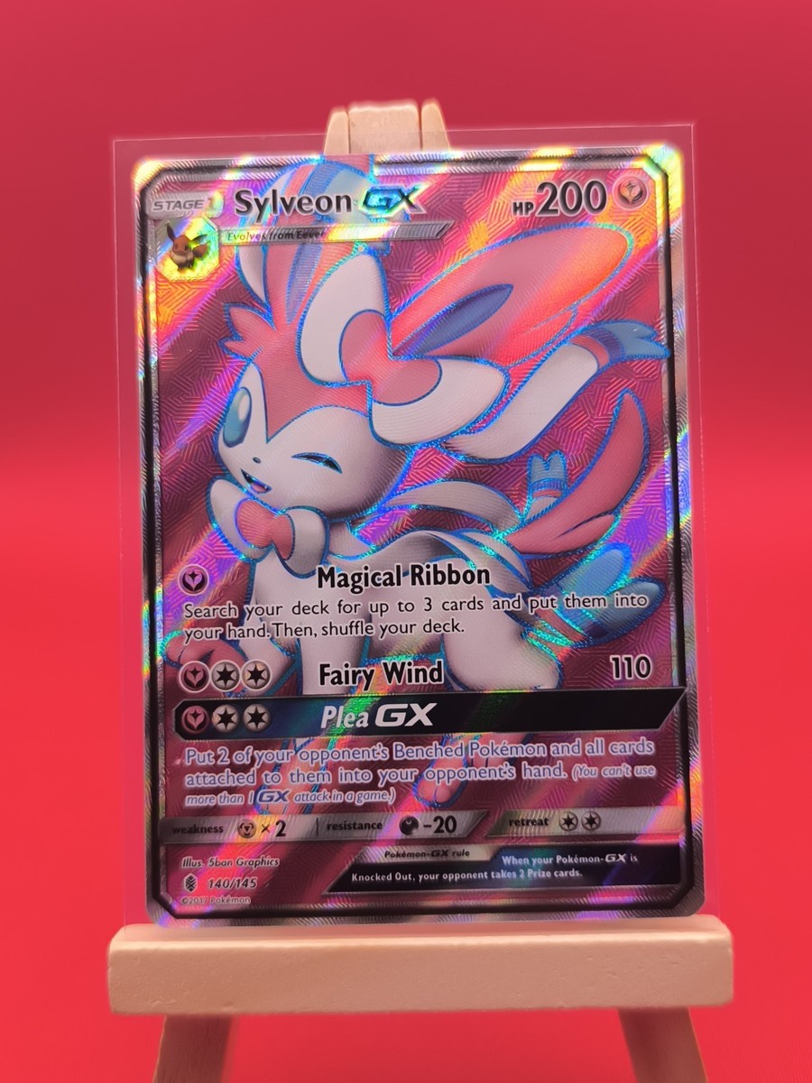 Sylveon GX 140/145 Guardians Rising Full Art Ultra Rare Holo