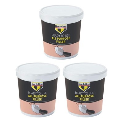 3x Bartoline Allzweck Fertigmischung Spachtel Putz Holz Ziegel Stein Reparatur 1kg
