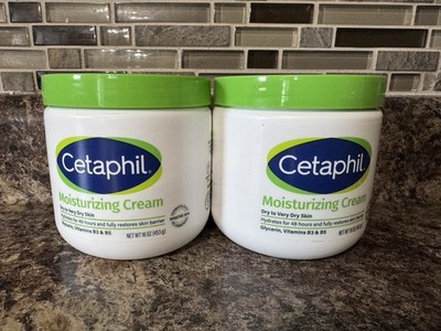 2 Count Cetaphil Moisturizing Cream, Dry To Very Dry Skin 16 oz 
