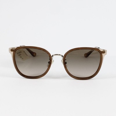Coach Designer Sunglasses HC7135 C7999 Wire Frame Light Gold
