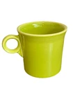 VTG Homer Laughlin Fiestaware USA Lime Green Chartreuse Ring Handle Coffee Mug