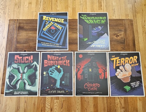 LEGO Halloween Schreck Poster Komplettsatz 6 Stück Limitierte Auflage 5400 Neu - Bild 1 von 16