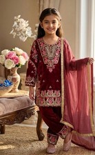 Pakistani Farshi Salwar Kameez Ready kids Girls Suits Wedding Party Bollywood